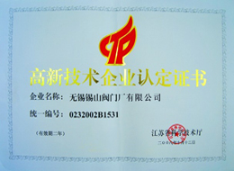 高新(xin)技術認定(ding)證書